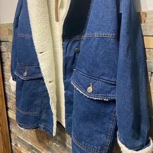 Ashley vintage Sherpa jean jacket